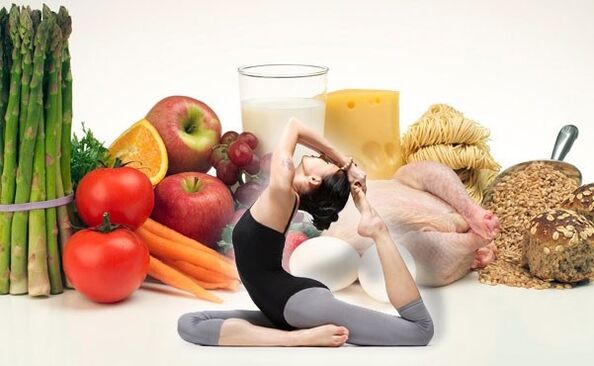 瑜伽和减肥食品