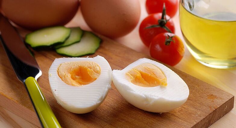 煮鸡蛋和蔬菜减肥